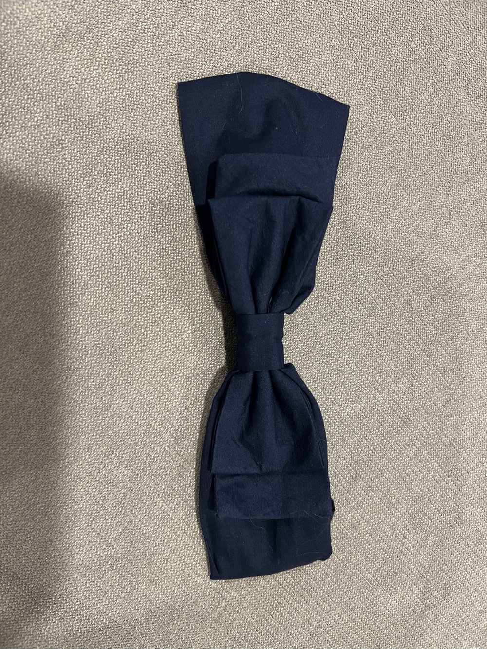 Janie and Jack Navy Fabric Bow Headwrap
